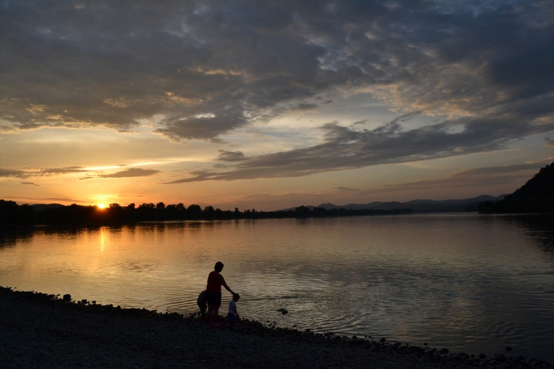Pôr-do-sol Danúbio